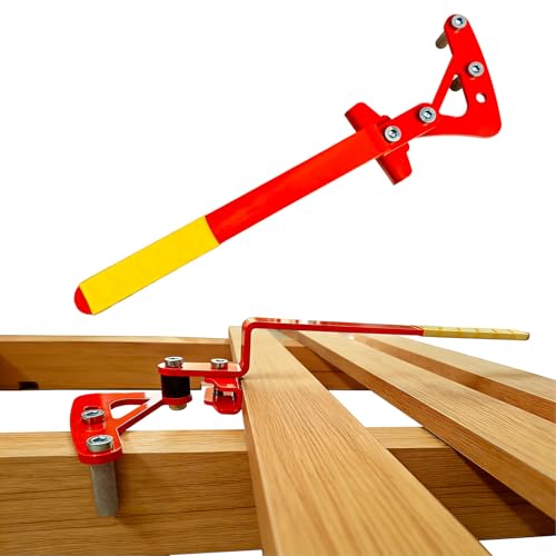 ZAFortLign Deck Board Straightening & Removal Tool Steel Decking Board Bender Tool to Straighten Bending Boards & Tighten Gaps Universal Fit for Wood Decks Tools Orange