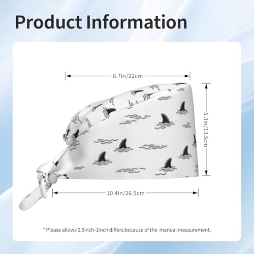 Image of Working Cap Scrub Cap with Sweatband Adjustable Unisex Women Tie Back Hat Nurse Surgical Caps