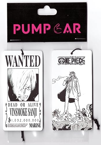 Image of PumpCar 2 pieces Sanji double-sided hanging Japanese anime vanilla-scented One Piece car air freshener Cool anime hanging air fresheners for rearview mirror Car Interior Accessories Household Gifts