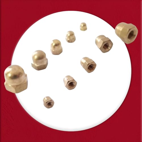 M5 Solid Brass Acorn Dome Cap Nuts DIN1587(Pack of 10) - Image 4