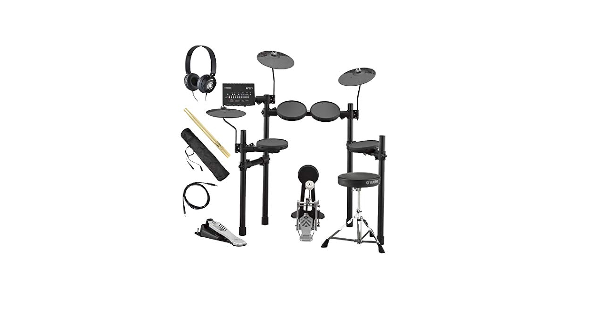 YAMAHA DTX432KS ＋ヤマハのイスとマット、ヘッドホン、その他備品 Amazon | ヤマハ YAMAHA 電子ドラムセット ドラム椅子付属