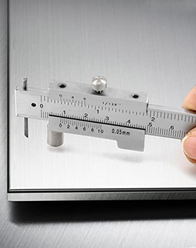 QWORK® Messschieber, 0–20 cm, Edelstahl Markierungswerkzeuge