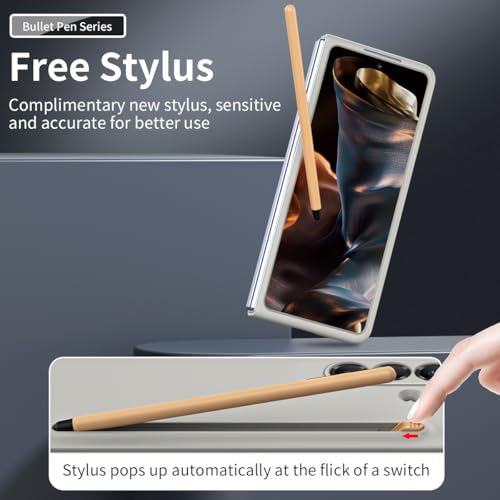 Étui pour Samsung Galaxy Z Fold7 antichoc avec rangement de stylet - 2