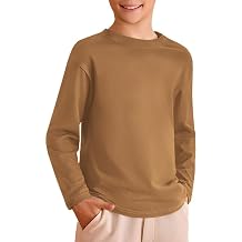 Boys Long Sleeve T Shirts Crewneck Tops Fashion Basic Tee