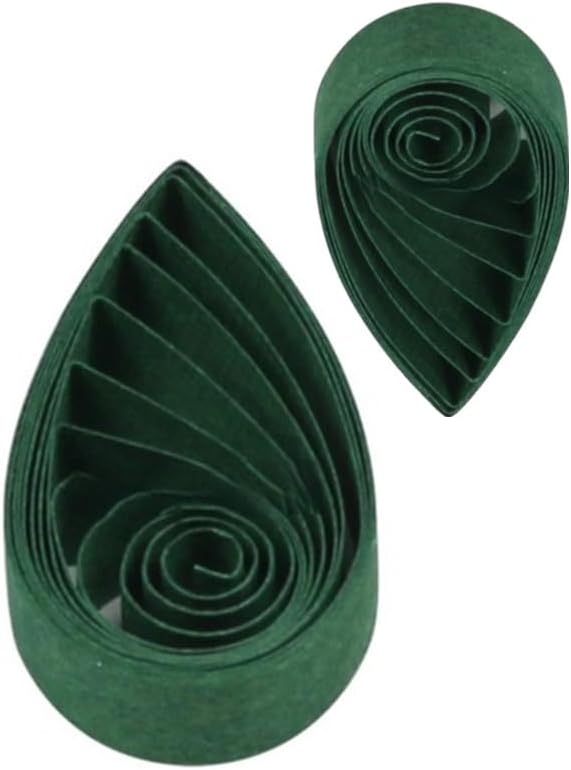 Green Toned Quilling Paper Strips 5mm in Shades of Green-120pc/set 21inch Length-Quilling Strip Set Pastel-Colored (Gradient Green)
