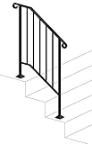 DIY Iron X Handrail Picket #2 Fits 2 or 3 Steps