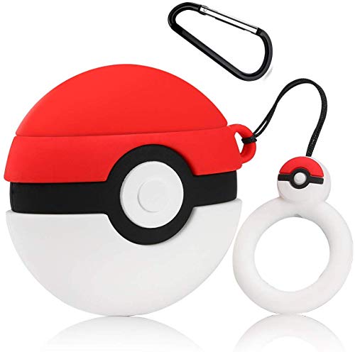 Gift-Hero Compatible with Airpods 1&2 Soft Silicone Cute Case, Cartoon 3D Fun Animal Funny Cool Kawaii Designer Kits Character Skin Fashion Stylish Cover for Girls Boys Kids Teens Air pods (Elf Ball)