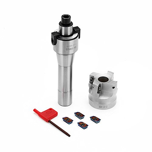 Produktbild von R8-FMB22 Planfräs-Set – 50mm Stirnfräser Mit 10x APMT1604-Wendeplatten + T15-Schlüssel, Für CNC & Metallbearbeitung