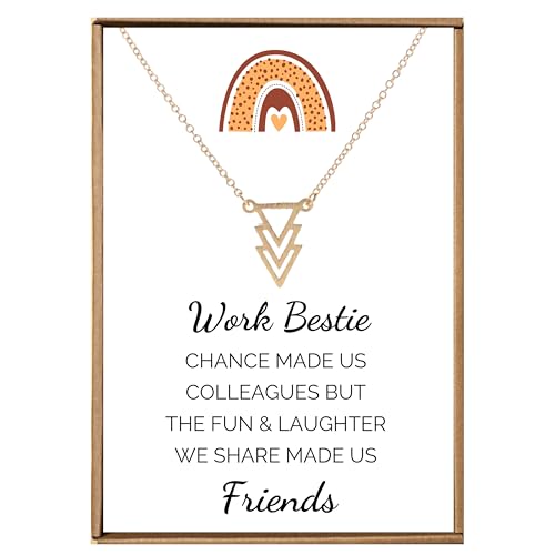 VIY Personal Card Coworker necklace, Work besties gifts for women, Coworker leaving gift for women, Co worker gifts for woman, Work bestie gift