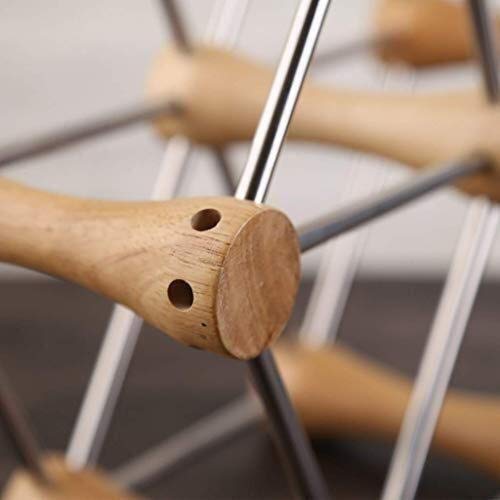 Soporte para botellas de vino de madera natural miniatura 5