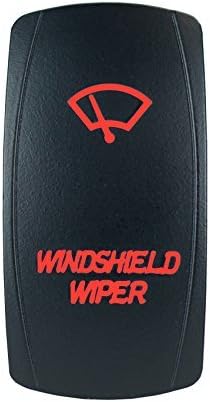Amazon.com: Laser Backlit Red Rocker Switch Windshield Wiper 20A 12V On ...