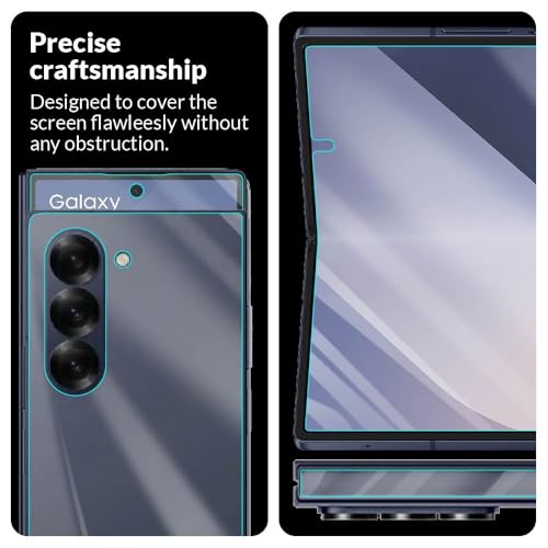 Image of ArmourPro Front and Back Screen Protector for Samsung Galaxy Z Fold 6 - Ultra Thin TPU Membrane Guard, Bubble-Free, Fingerprint Friendly, Edge to Edge Coverage | Crystal Clear