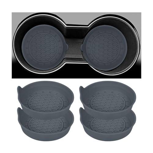 Osilly 4PCS Portavasos de Silicona Gris Antideslizante miniatura 1