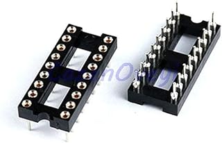 5 Pcs DIP-20 Round Hole 20 Pins 2.54MM DIP DIP20 IC Sockets Adaptor Solder Type 20PIN IC Connector
