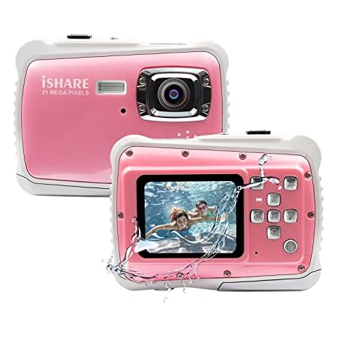 Digital Camera for Kids,Point and Shoot Cameras with PC Webcam and Picture Editing Function,8X Digital Zoom 21MP Waterproof Digital Camera for Kids/Elderly/Beginners(Pink) Cover