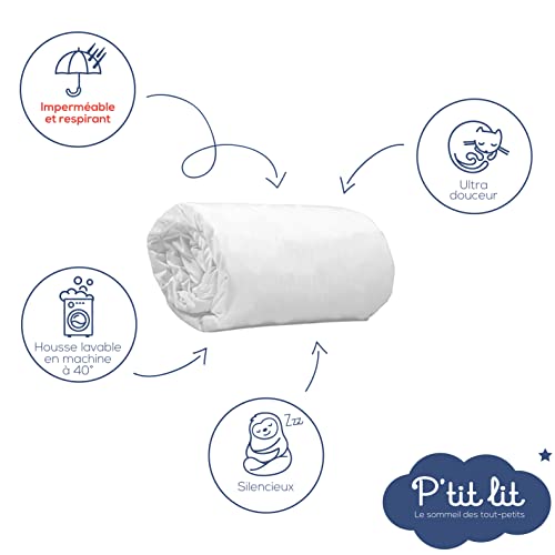 Matelas bébé indispensable 60x120 cm climatisé avec alèse étanche - 6