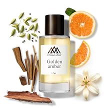 Monac Golden Amber Inspired by Blonde Amber, Eau De Parfum, 1.7oz/50ml, Unisex, Long Lasting Fragrance, Luxury Made Affordable