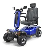 VELECO SHARPY PRO – Vierrädriges Fahrzeug mit leistungsstarkem Motor und langlebigem Akku, ausgestattet mit großen Reifen (Blau)
