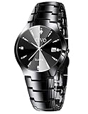 ★ Correa de acero inoxidable ★: correa de acero inoxidable cómoda, duradera y ajustable, que es ideal para el uso diario. Se proporciona un removedor de enlaces gratuito con este reloj para ajustar la correa. Ancho de banda: 18 mm. Longitud de la banda: 32cm