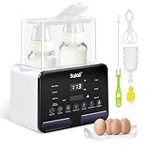 Salati Bottle Warmer, 9-in-1 Bottle Warmers for All Bottles with LCD Display, Temperature Control, Auto Shut-Off, 48H Constant Warming, Bottle Warmers for Twins