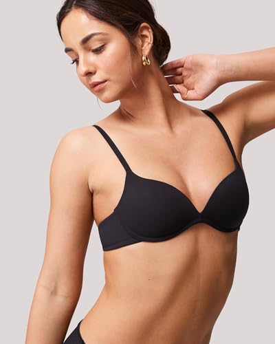 Image of Wireless Lift Up Bras for Women Small Breasted T-Shirt Wirefree Padded Bras 32AA-38A