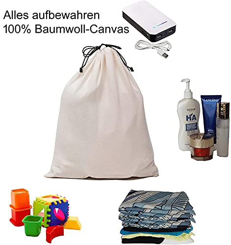 Laundry Bag Large (50 X 75 Cm, Natural, 50 X 75 Cm | Pack of 2 - Image 4