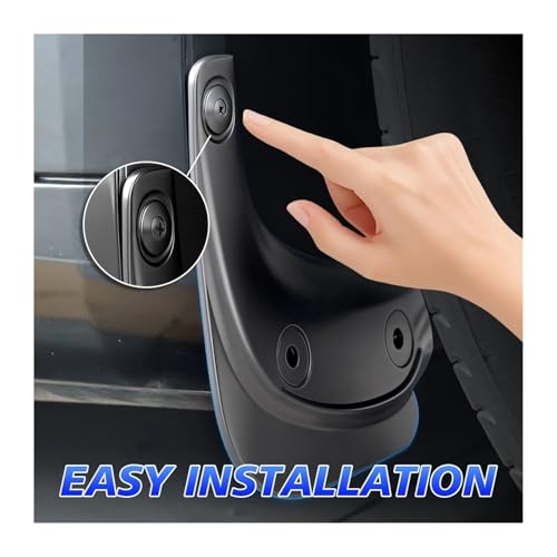 Guardabarros para coche Tesla Model 3 con protectores suaves antisalpicaduras 4