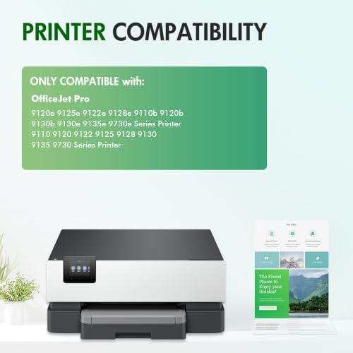 Image of 936 936XL 9125e Ink Cartridges Combo Pack for HP Printers 9120e 9730e 936e