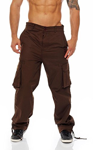 Herren Cargohose Mit 8 Taschen - Atmungsaktive Baumwolle, Lässige Outdoor-Hose