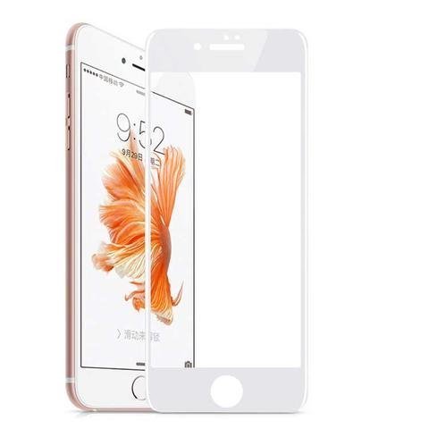 HIMTAJ Tempered Glass for iPhone 6 Plus/iPhone 6s Plus - 2.5D Curved, 9H Hardness, Full HD, Edge to Edge, Shatterproof, Anti Scratch Screen Protector Guard for iPhone 6 + / iPhone 6s + (White)