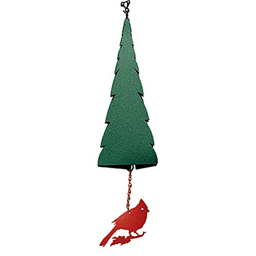 North Country Wind Bells Pointed Fir of the North with Cardinal - 3