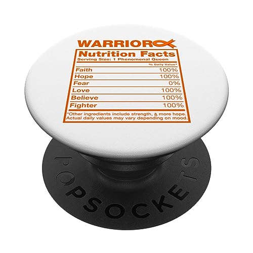 Warrior Survivor Funny Kidney Cancer Concientización PopSockets PopGrip Intercambiable