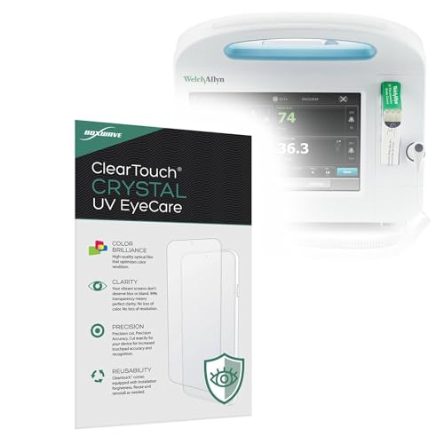 BoxWave Screen Protector Compatible With Welch Allyn Connex Vital Signs Monitor - ClearTouch Crystal Anti-UV EyeCare (2-Pack), Filters out Harmful Blue Light Reduce Fatigue