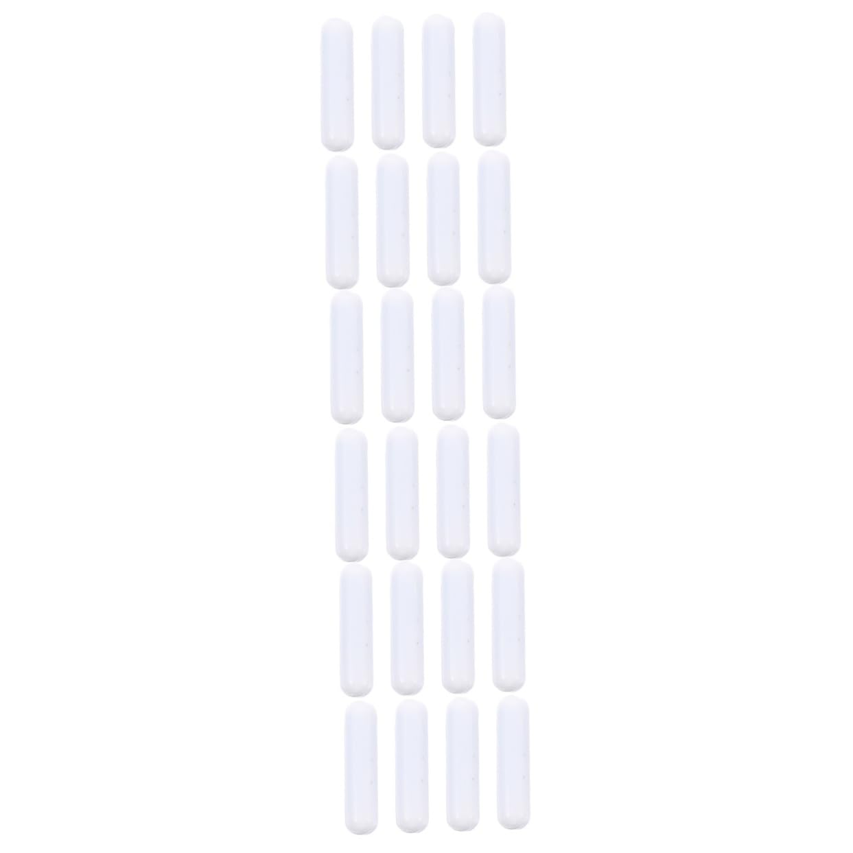 OUNONA 3 Sätze Magnetrührer Gadgets Barren Maschinenmischer Sportköder Handrührer Magnetrührstäbchen Magnetstab Magblox Magnet Stab Rührplattenstab Labor-rührstab Ptfe Weiß 8 Stück * 3