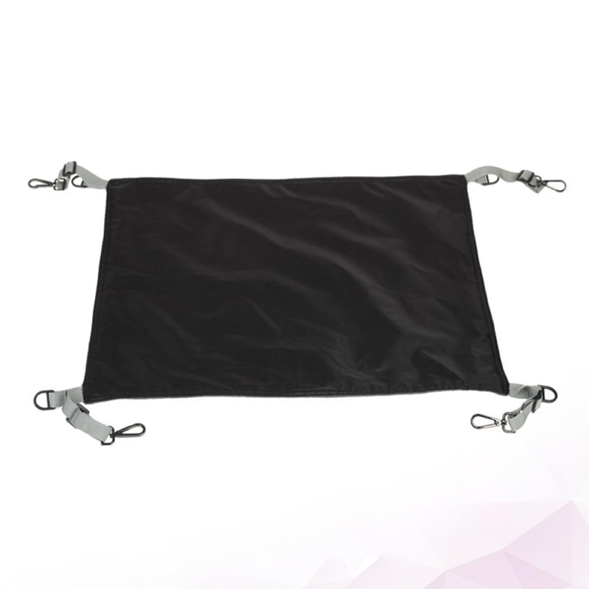 Hamac pour Chat Lit Suspendu Chaud et Confortable Imperméable en Tissu Noir Facile à Ranger et Détachable, Jeux Repos des Chats et Chatons