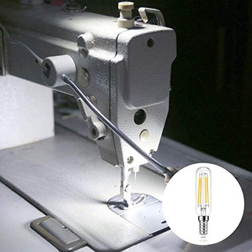 CAMORF LED Cooker Hood Bulbs CRI 85+ Light Bulbs for Hood,T26 Tubular Fridge Bulb,E14 LED Bulb Small Screw,No Flicker Cool White 6000K 4W (40W Equivalent) Filament Bulb-2 Pack [Energy Class A++]