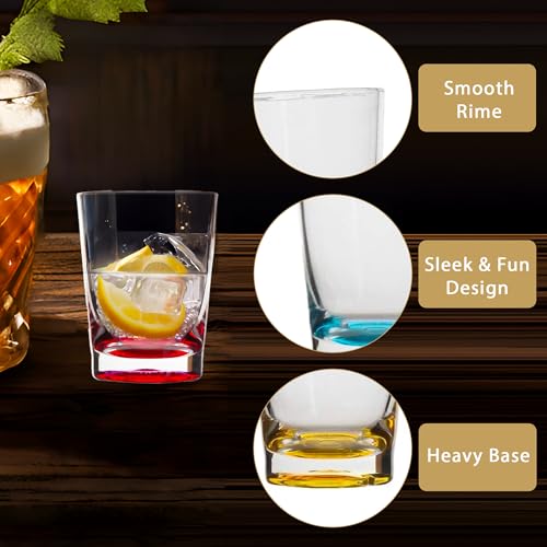 Lily's Home 1.5 oz Shot Glasses Sets with Heavy Base, Premium Clear Shatterproof Reusable Cups, Perfect for Any Liquor, Jello Shots, Condiments, Tasting, Sauce, Dipping and Food Sampling (Multi Color) by Lily's Home - Used condition - Image 2