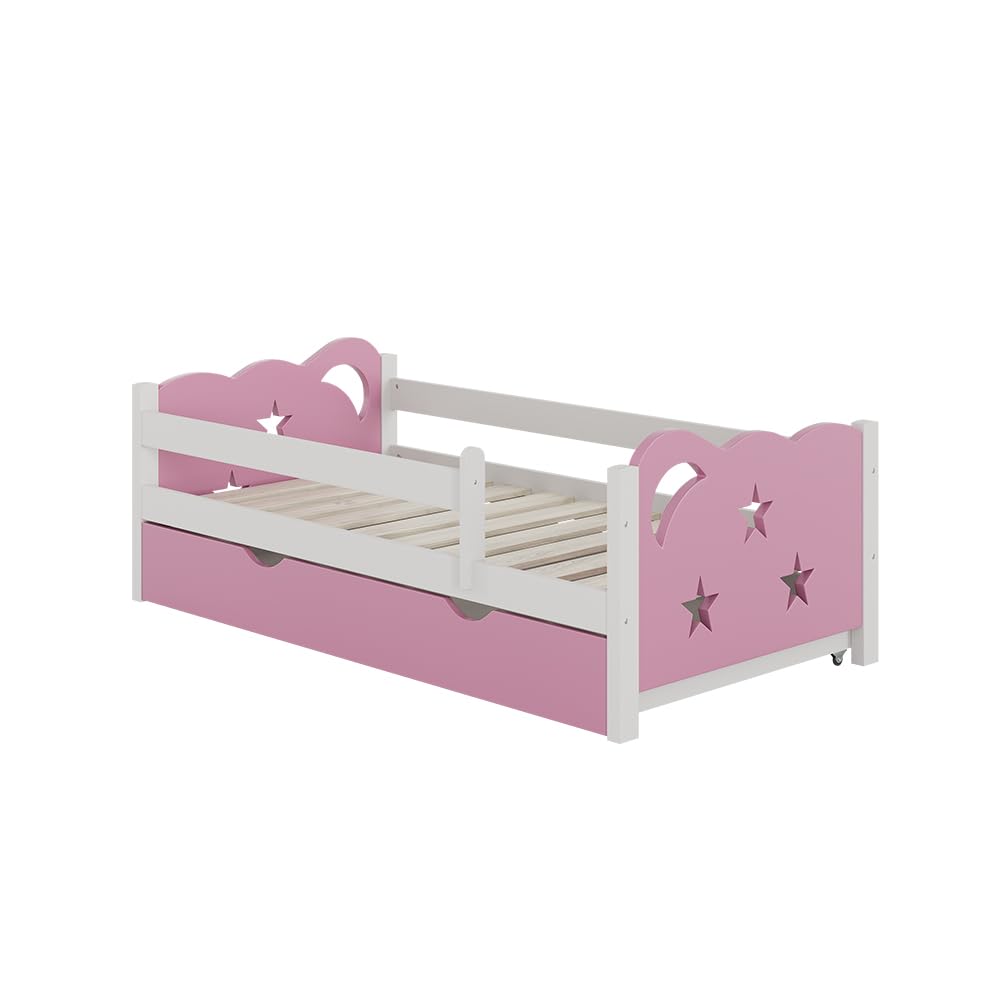 VitaliSpa Kinderbett Jessica 70x140 cm mit Schublade ausziehbar Jugendbett
