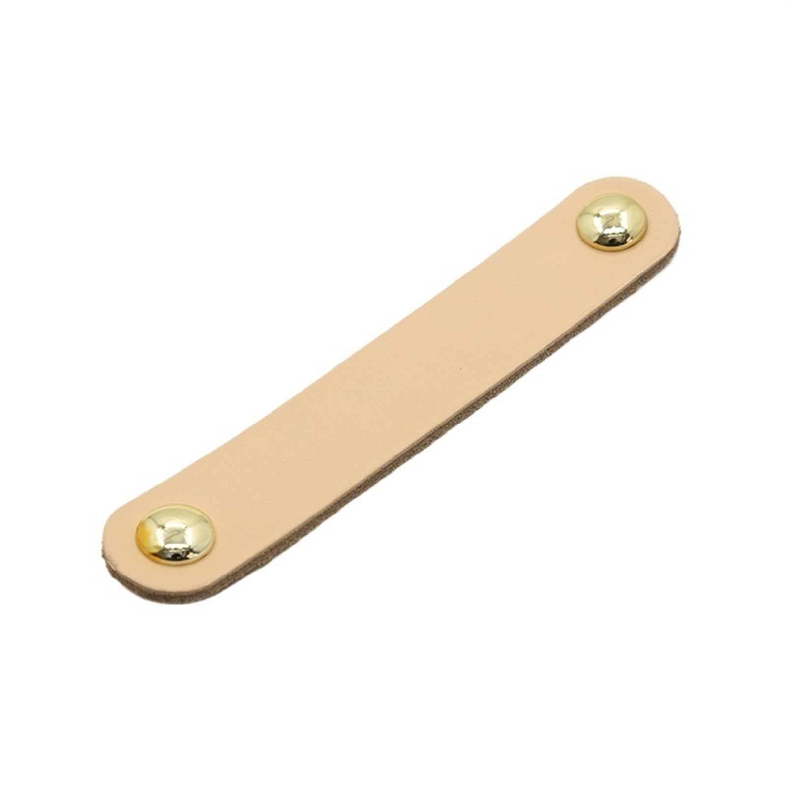 CQAHDSEVF Leather Drawer Pulls, Leather Cabinet Drawer Handles Multicolor Multiple Sizes(6387-rouse-gold-96mm)