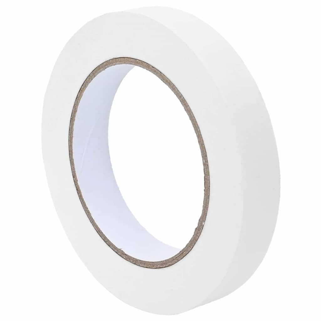 Malerklebebänder 6 Stück Weiß 19 mm x 50 m Papier, Malerkrepp Abdeckband für Innen und Außen, rückstandsfrei, scharfe Kanten bei Renovierung an Wand, Boden, Tür, Fenster