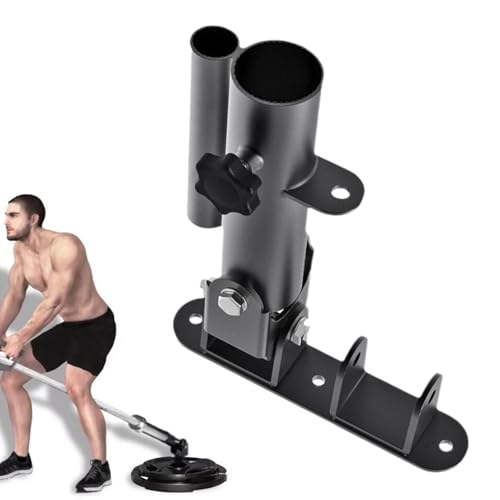 Soportes de barra para sentadillas,Soporte de sentadillas con barra,Base de barra con barra para montaje en pared | Base de soporte de barra para pesas de carga pesada, equipo de hasta