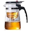 Teekannen Büro Kessel Klarer Tee Wasserkocher mit Filter Hitzebeständige Verdickung Glas Tee-Sieme für Home Party…