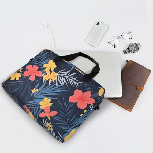 Bolsa maletín portátil floral navy para laptop 13-15.6" miniatura 7