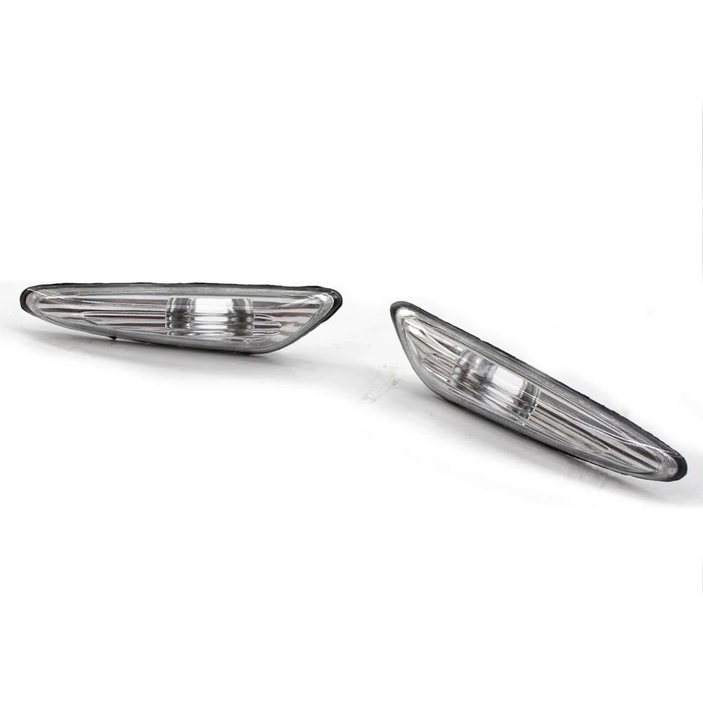 Kierunkowskaz do B&MW E46 325i 330i 4DR 2002 2003 2004 2005 CLEAR SIDE MARKER LIGHT 63137165915 63137165916 2 szt. samochodowe zespoły kierunkowskazów