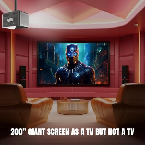 4k Projector, HINISO Projector 13000 Lumens(UPGRADED), Wifi 6, Bluetooth, Autofocus/keystone,Native 1080P Portable Projector, Fully Sealed Engine... - Image 3