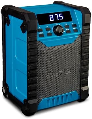 MEDION Baustellenradio E66050 - DAB+ Bluetooth IP54 Mit 15h Akku Blau