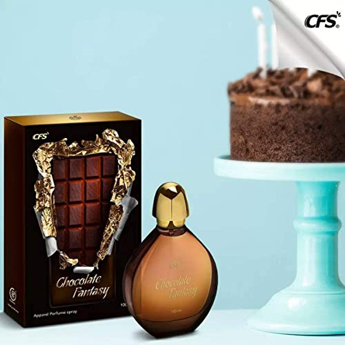 Image of FRASIYON Chocolate Fantasy Apparel Perfume Spray | 100 ml | Rich Chocolate & Sweet Gourmand Fragrance | Long Lasting Casual & Everyday Wear Scent for Men & Women