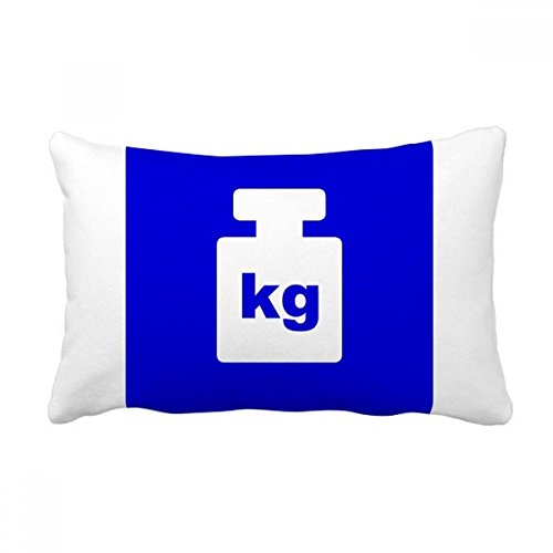 Coussin lombaire bleu carré 40x60 cm DIYthinker pour déco canapé salon - 2