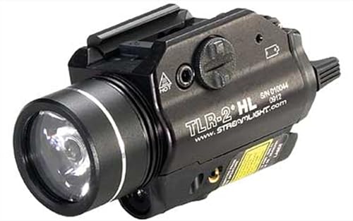 Streamlight 69261 TLR-2 HL 1,000-Lumen 20,000-Candela LED Weapon Light with Red Laser, CR123A Powered and Rail Clamp Mount, Black by Streamlight - Image 4