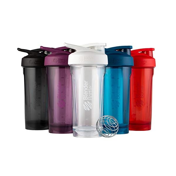 BlenderBottle Strada - Tritan - Trinkflasche mit BlenderBall,820 ml, ocean blau, 273 g & Pro28 Tritan Trinkflasche mit… – Bild 8